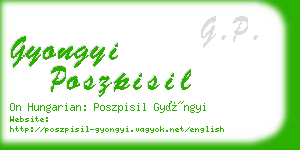 gyongyi poszpisil business card